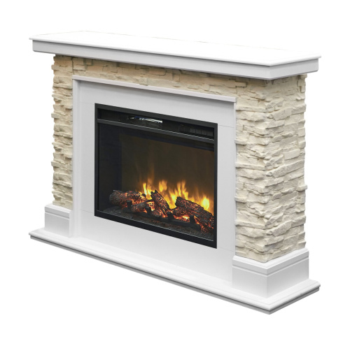 Каминокомплект АРИЗОНА Белый матовый с очагом Электроочаг MAGIC/МЕЙДЖИК 24 фото 2