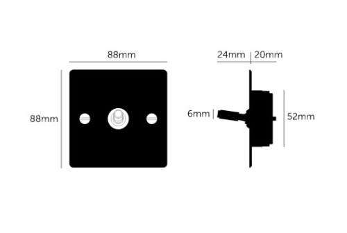 Выключатель 1G Toggle White фото 4