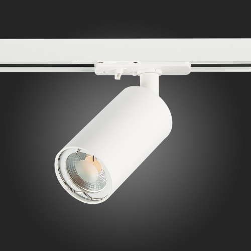 ST300.506.01 Св-к трек. Белый GU10 1*50W  IP20 L100xW54xH142 220V Без ламп BASE фото 6