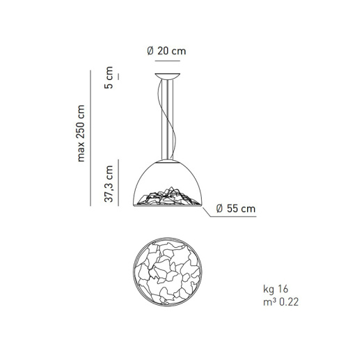 Подвесной светильник SP MOUNTA Grey/Chrome фото 4