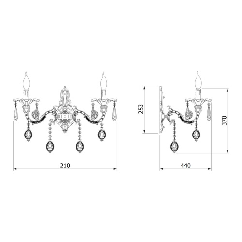 Бра Bogates 276/2 Strotskis фото 4