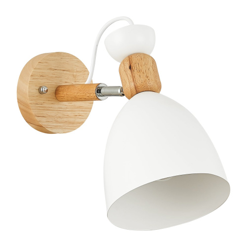 SLE103801-01 Светильник настенный Светлое дерево, Белый/Белый E27 1*60W BALCAMO фото 3