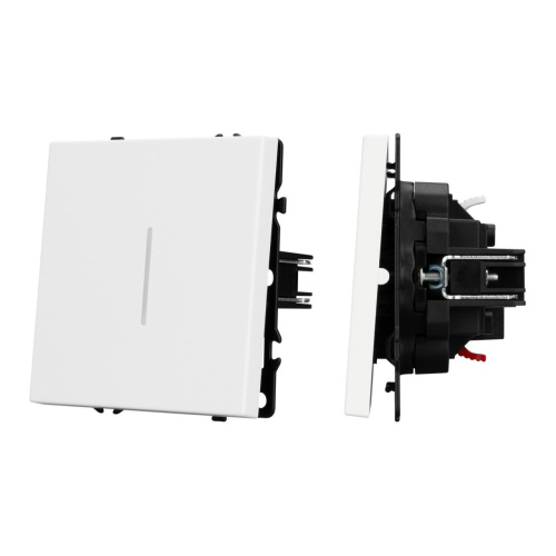 Механизм выключателя одноклавишный проходной LED SWT-NOBE-MKP1-SFPL-L-WH (230V, 10A) Arlight 054236 Механизм выключателя одноклавишный проходной LED SWT-NOBE-MKP1-SFPL-L-WH (230V, 10A) Arlight 054236