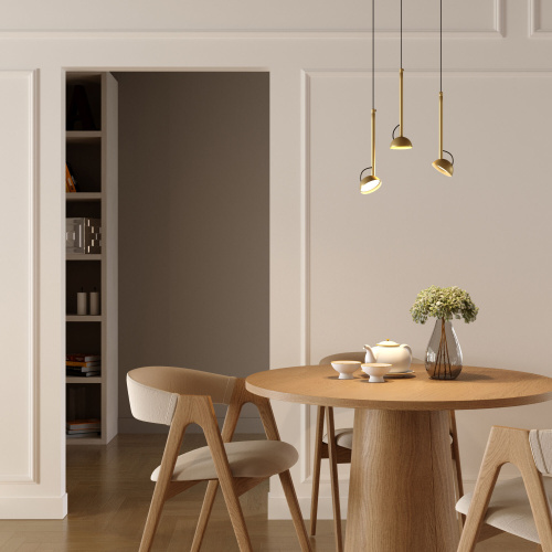Светильник подвесной светодиодный Join 7W 4000K латунь 50313 LED фото 4