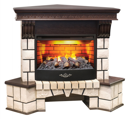 Электрокамин RealFlame Stone Coner AO античный дуб c Firestar 25,5