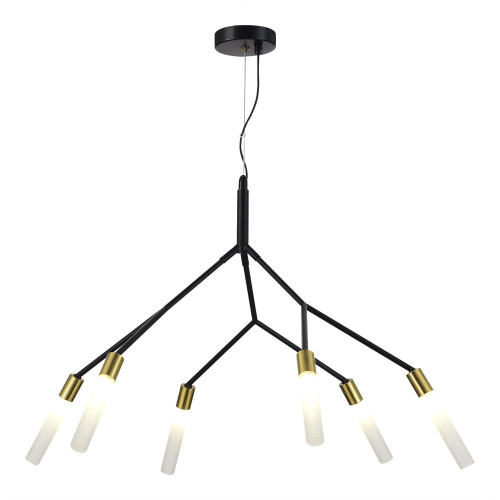 SLE1129-403-06 Светильник подвесной Черный, латунь/Белый G9 6*5W KAITO фото 4