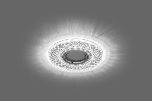 Светильник встраиваемый с белой LED подсветкой Feron CD970 потолочный MR16 G5.3 прозрачный фото 2