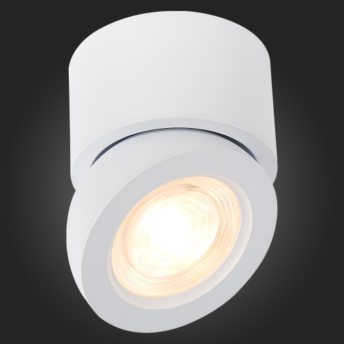 ST654.542.10 Светильник потолочный Белый LED 1*10W 4000K 850Lm Ra>90 38° IP20 D95xH96 180-240V Накладные светильники фото 5