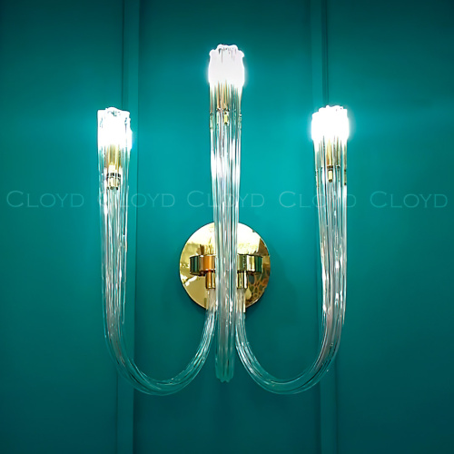 Бра Cloyd AEDA W3 / шир. 28 см - золото (арт.20478) фото 2