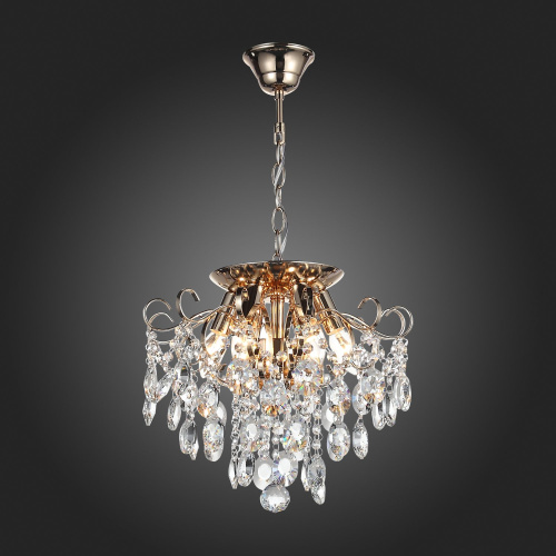 SL846.202.06 Люстра подвесная ST-Luce Золотистый/Прозрачный E14 6*40W ORECCHINI фото 3