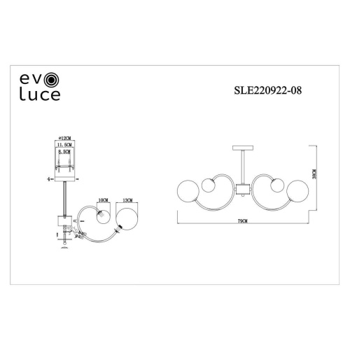 Потолочная люстра Evoluce Formae SLE220922-08 фото 4