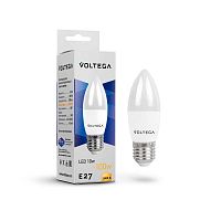 Лампа светодиодная Voltega E27 10W 3000K матовая 7240