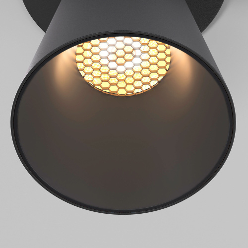 светильник встраиваемый с антибликовой решеткой Bell 8W 3000K черный 25097/LED фото 5