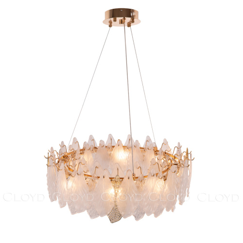 Люстра Cloyd SENEGAL-B C8 / Ø60 см - с золотыми листьями - золото (арт.10434) фото 3