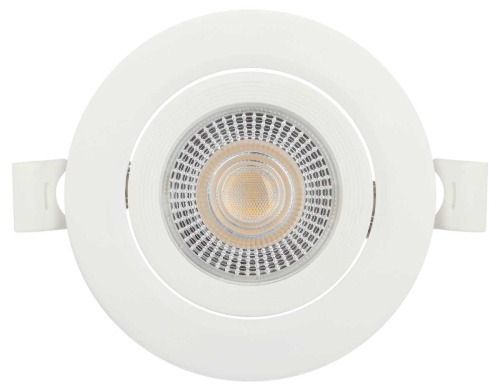 Светильник светодиодный встраиваемый ЭРА KL LED 25A-5 4K WH 5Вт 4000К круглый поворотный белый Б0068192 фото 7