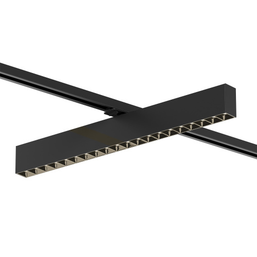 DK6634-BK Поворотный однофазный трековый светильник EDDER со светодиодом L538mm 220V 40W 30° 3000K IP20 черный алюминий фото 3