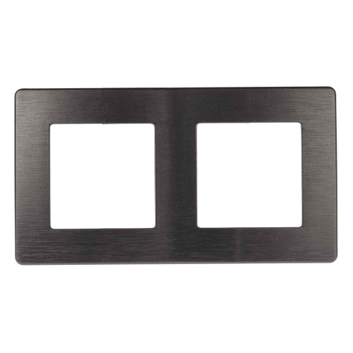 Рамка 2-постовая ЭРА 12 сатин графит 12-5102-12 Б0052515 Рамка 2-постовая ЭРА 12 сатин графит 12-5102-12 Б0052515