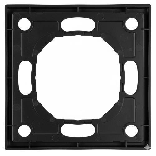 Рамка STEKKER, PFR00-5001-05 1-местная, серия Эмили, черный уголь, soft touch фото 4