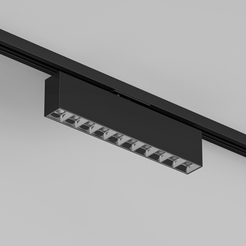 DK6444-BK Поворотный однофазный трековый светильник EDDER со светодиодом L273mm 220V 20W 30° 4000K IP20 черный алюминий фото 6