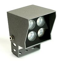Светодиодный светильник ландшафтно-архитектурный Feron LL-895  AC220-240 4W синий IP66 квадрат
