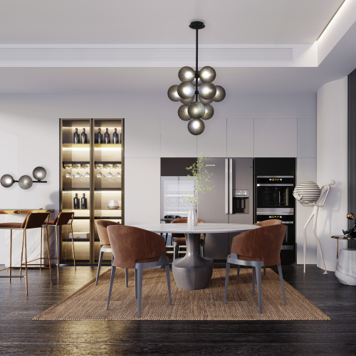 SL1184.401.03 Бра ST-Luce Черный/Дымчатый G9 3*5W TODO фото 2