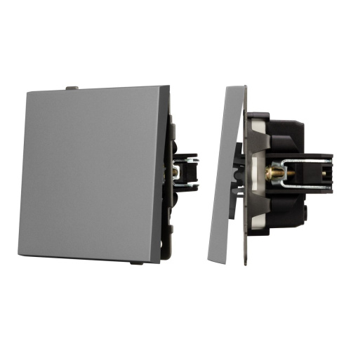Механизм звонкового выключателя SWT-TENDO-MKR1-PL-GR (230V, 10A) Arlight 054144 Механизм звонкового выключателя SWT-TENDO-MKR1-PL-GR (230V, 10A) Arlight 054144