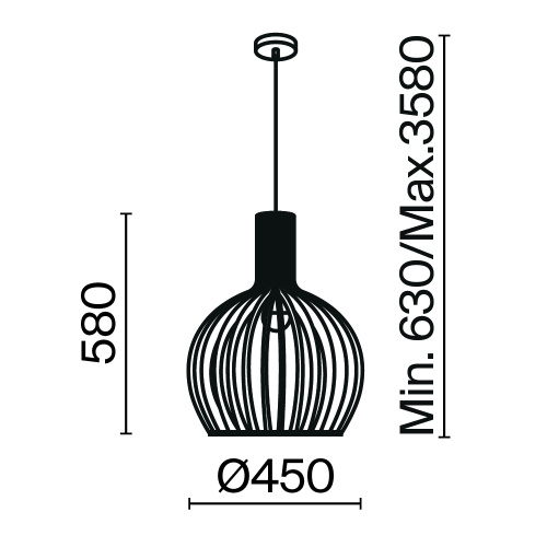 Подвесной светильник Maytoni MOD194PL-01W1 фото 5