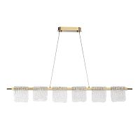 SL6021.203.36 Светильник подвесной ST-Luce золотистый/прозрачный LED 1*36W 3000K VOILE