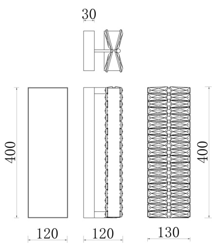 Бра Sacrement Gold FL1181-2W фото 2