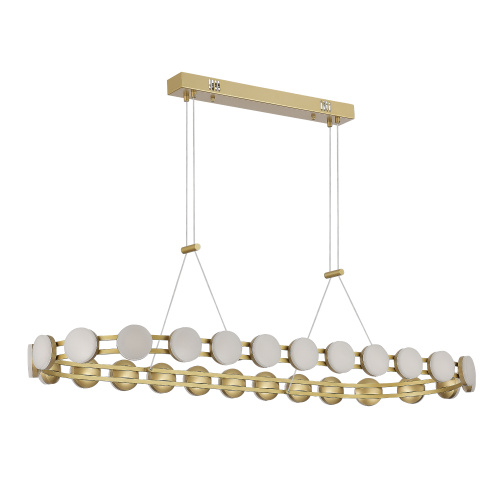 SL6610.203.26 Светильник подвесной ST-Luce золотистый/белый LED 1*50W 4000K MONRO фото 6