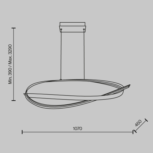 Подвесной светильник Maytoni MOD283PL-L40BS3K фото 7