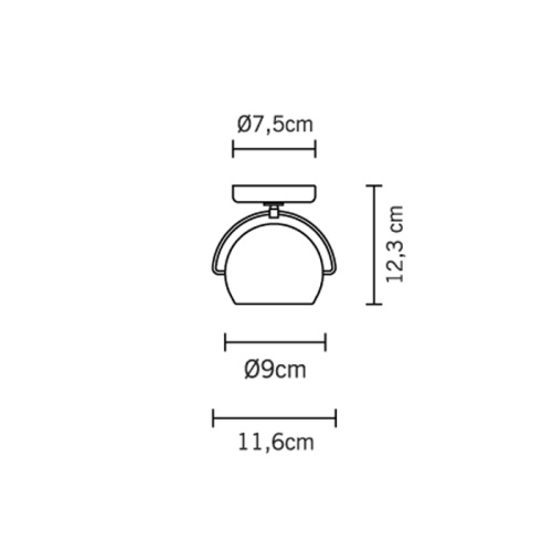 Настенный/Потолочный светильник D57G1303 фото 4