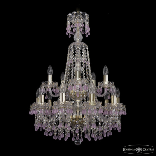 Люстра хрустальная 1410/10+5/195/XL-84/2d G V7010 Bohemia Ivele Crystal (Богемия Ивеле Кристалл)