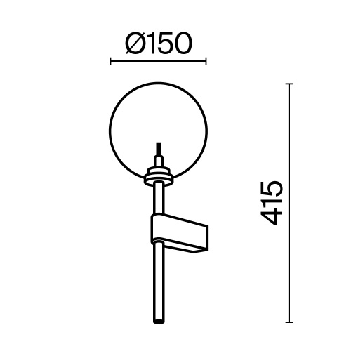 Настенный светильник (бра) Maytoni MOD172WL-01B фото 9