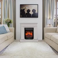 Электрокамин RealFlame Stella Theodor BG латте с очагом Majestic Lux Black