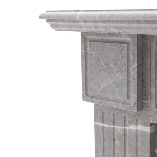 Каминокомплект ANDREA/АЛЬФА Мрамор серый с очагом Электроочаг EUGENE/ЮДЖИН фото 2