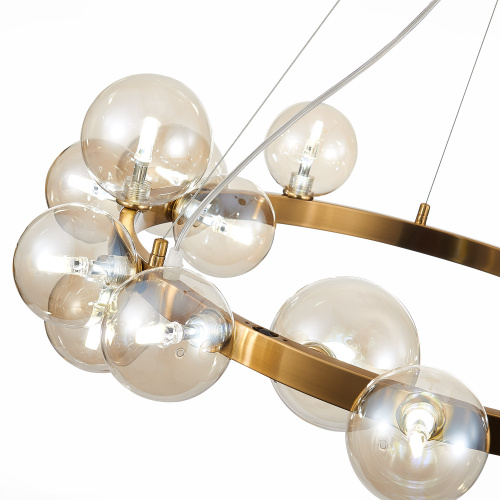 SL1165.303.15 Светильник подвесной ST-Luce Бронза/Коньячный G4 15*5W NECTON фото 12