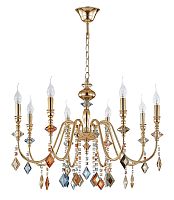 Люстра Crystal Lux MERCEDES SP8 GOLD/COLOR