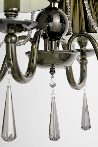 Хрустальная подвесная люстра Lumina Deco Fabione LDP 1200-4 BK фото 2