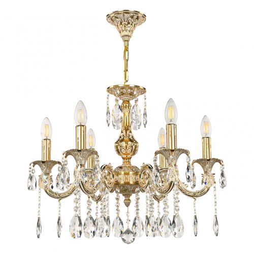 Люстра с хрустальными подвесками AL79101/6/175 A GW Bohemia Ivele Crystal (Богемия Ивеле Кристалл)
