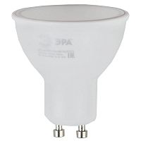 Лампа светодиодная ЭРА GU10 5W 2700K матовая ECO LED MR16-5W-827-GU10 Б0019062