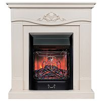 Электрокамин RealFlame Junona WT айвори с очагом Majestic Lux Black