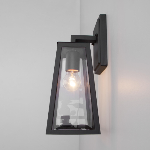 Уличный настенный светильник Germes D IP33 GL 1015D чёрный фото 4