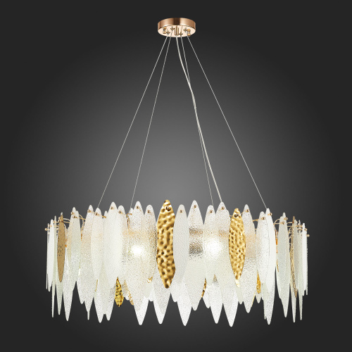 SL1224.203.10 Люстра подвесная ST-Luce Золотистый/Прозрачный, Белый E14 10*60W LASTRA фото 6