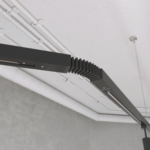 Гибкий коннектор для однофазного шинопровода черный TRC-1-1-FLEX-BK фото 4