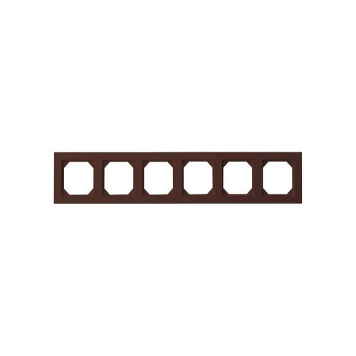 Рамка 6-постовая Liregus Epsilon коричневый 28-1501 Рамка 6-постовая Liregus Epsilon коричневый 28-1501
