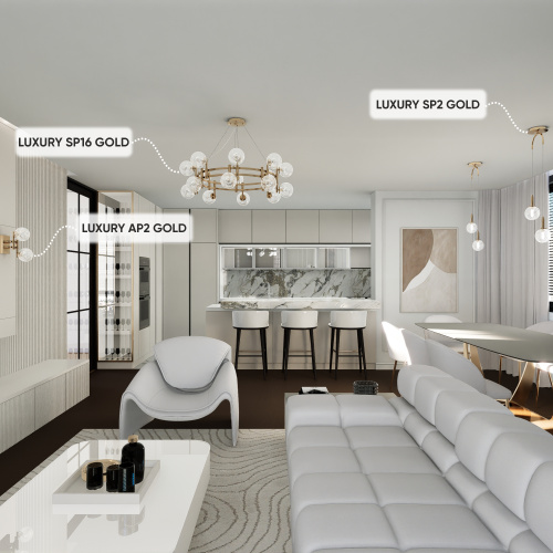 Люстра Crystal Lux LUXURY SP16 GOLD фото 5