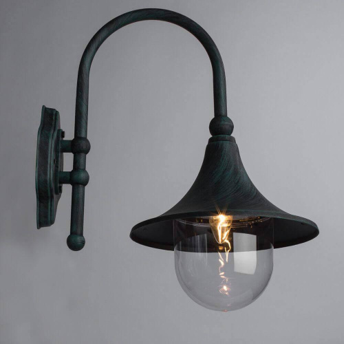 Уличный настенный светильник Arte Lamp Malaga A1082AL-1BG фото 2