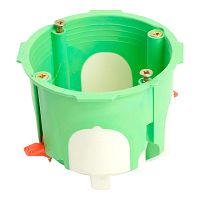 Подрозетник двухкомпонентный 68x55 мм для всех типов стен, зеленый (GE40421-R) EBX30-03-03