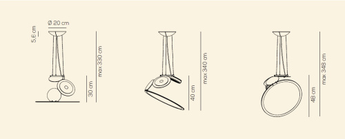 Подвесной светильник Cut Black фото 2